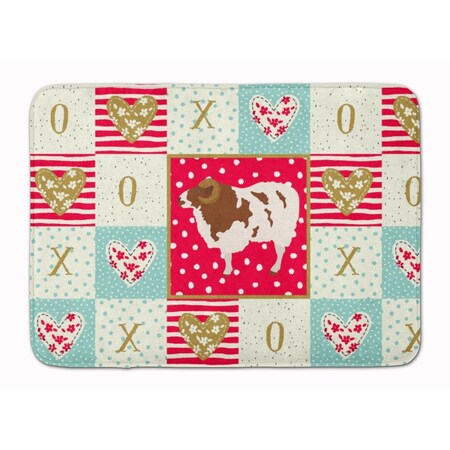 Carolines Treasures 19 x 27 in. Jacob Sheep Love Machine Washable Memory Foam Mat CK5402RUG